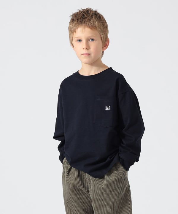 BEAMS meets こども ビームス / BMSロゴ ロングスリーブ Tシャツ 2026（110～160cm）