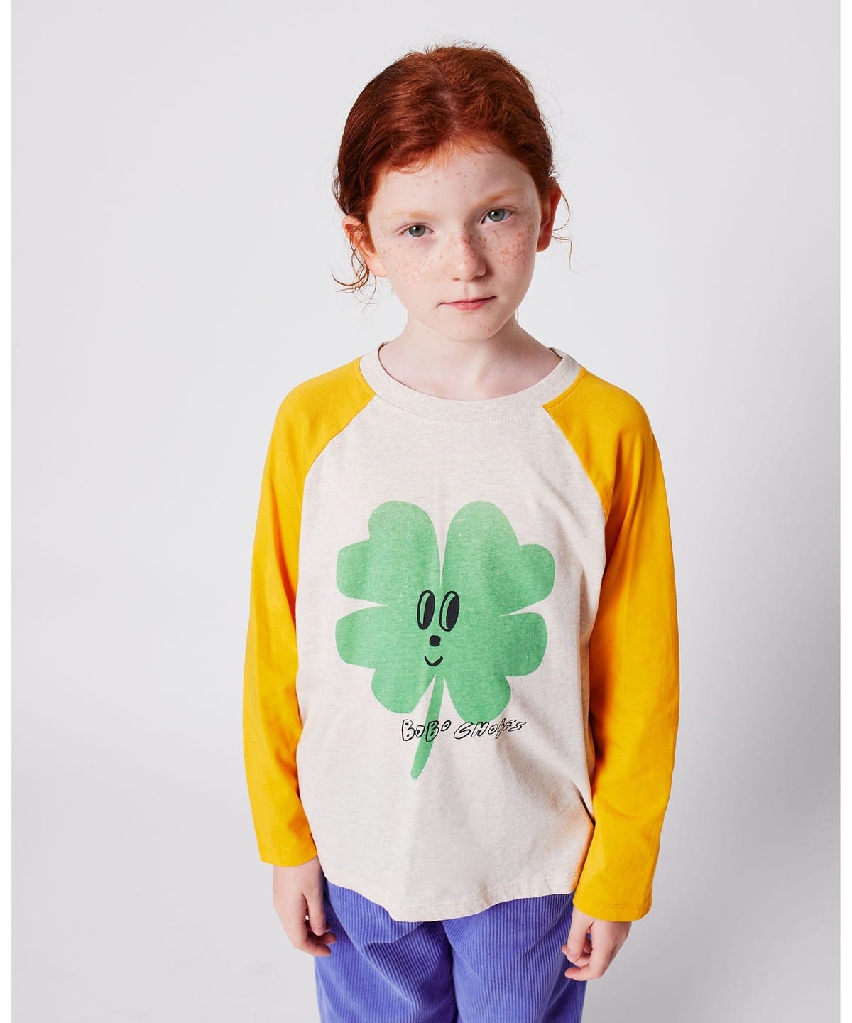 【モアバリエーション開催】BOBO CHOSES ボボショーズ / ベビー ラグラン ロングスリーブ Tシャツ 2025FW（6 24ヵ月） Tシャツ・カットソー YELLOW 12m