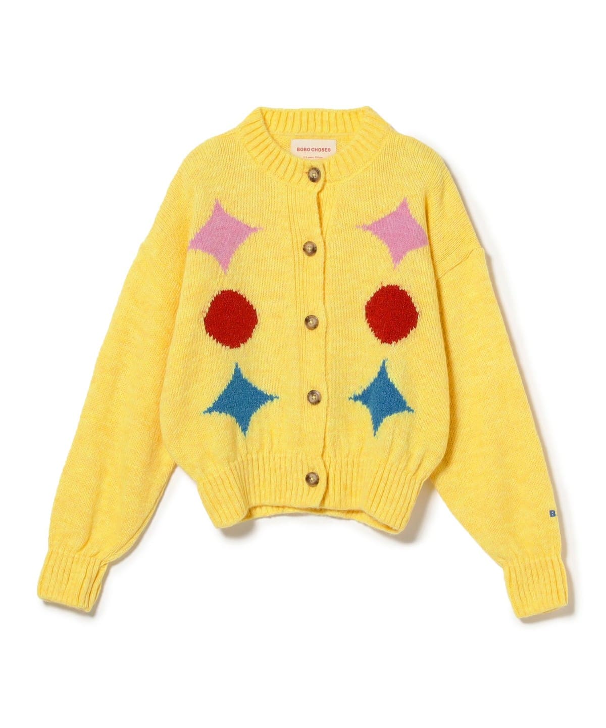BOBO CHOSES ボボショーズ / キッズ ラウンドネック カーディガン (2 9才) トップス Sparkles intarsia 4-5y BOBO CHOSES ボボショーズ / キッズ ラウンドネック カーディガン (2 9才) トップス Sparkles intarsia 4-5y