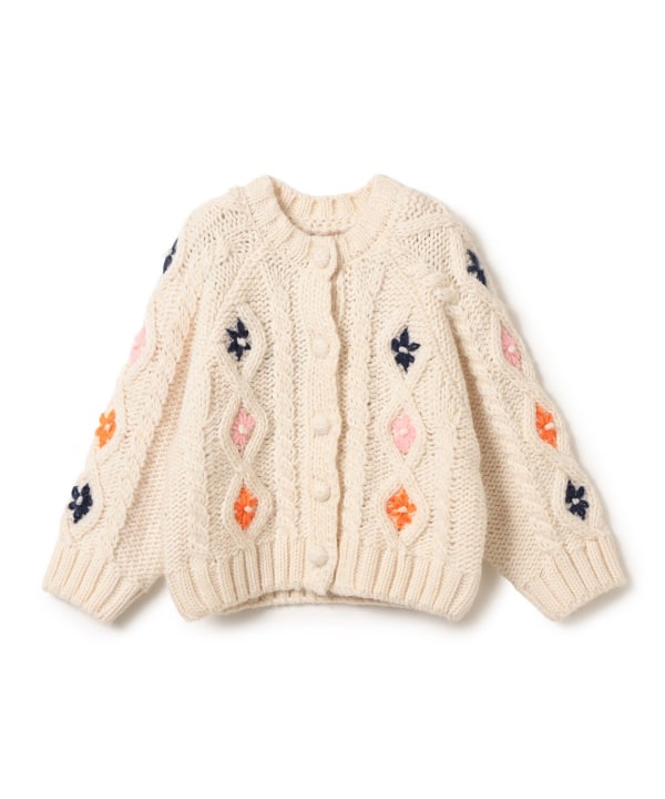 【+10%ポイントUP】【別注】LOGAN Knitting Mills / 刺繍 ニット カーディガン 2026FW（100～150cm）