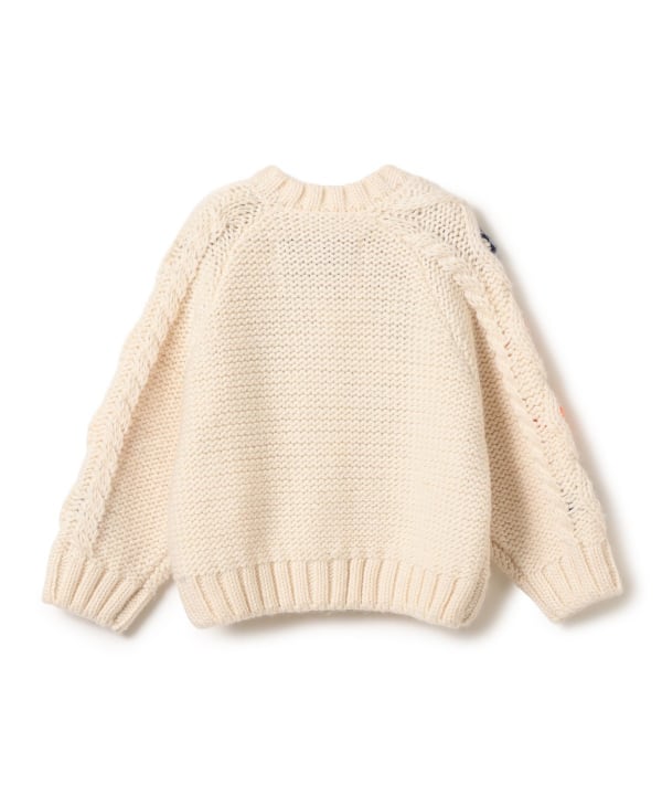 【+10%ポイントUP】【別注】LOGAN Knitting Mills / 刺繍 ニット カーディガン 2026FW（100～150cm）