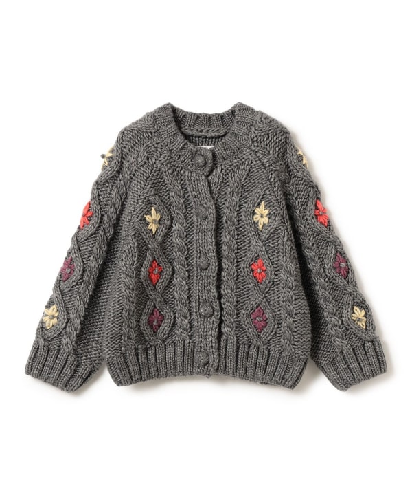 【+10%ポイントUP】【別注】LOGAN Knitting Mills / 刺繍 ニット カーディガン 2026FW（100～150cm）