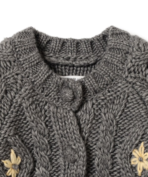 【+10%ポイントUP】【別注】LOGAN Knitting Mills / 刺繍 ニット カーディガン 2026FW（100～150cm）