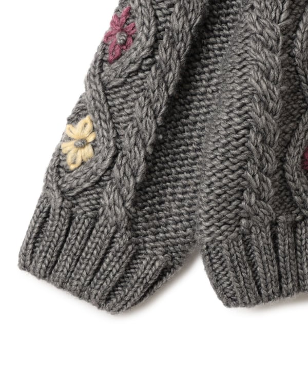 【+10%ポイントUP】【別注】LOGAN Knitting Mills / 刺繍 ニット カーディガン 2026FW（100～150cm）