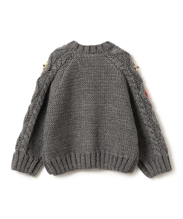 【+10%ポイントUP】【別注】LOGAN Knitting Mills / 刺繍 ニット カーディガン 2026FW（100～150cm）