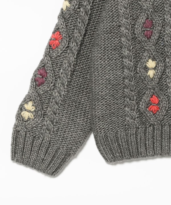 【別注】LOGAN Knitting Mills / 刺繍 ニット カーディガン 2026FW（100～150cm）