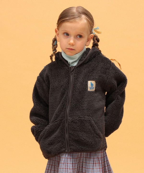 【+10%ポイントUP】ジップ ボア フーディ 2026FW（70～110cm） Model：H104（cm）Size：110