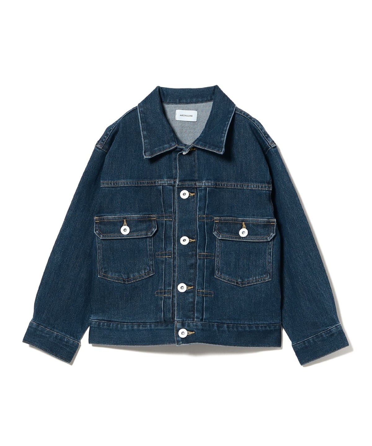 ARCH & LINE アーチアンドライン / リサイクル デニム ジャケット 2025FW（100 145cm） ブルゾン ♯65 XL(135-145)