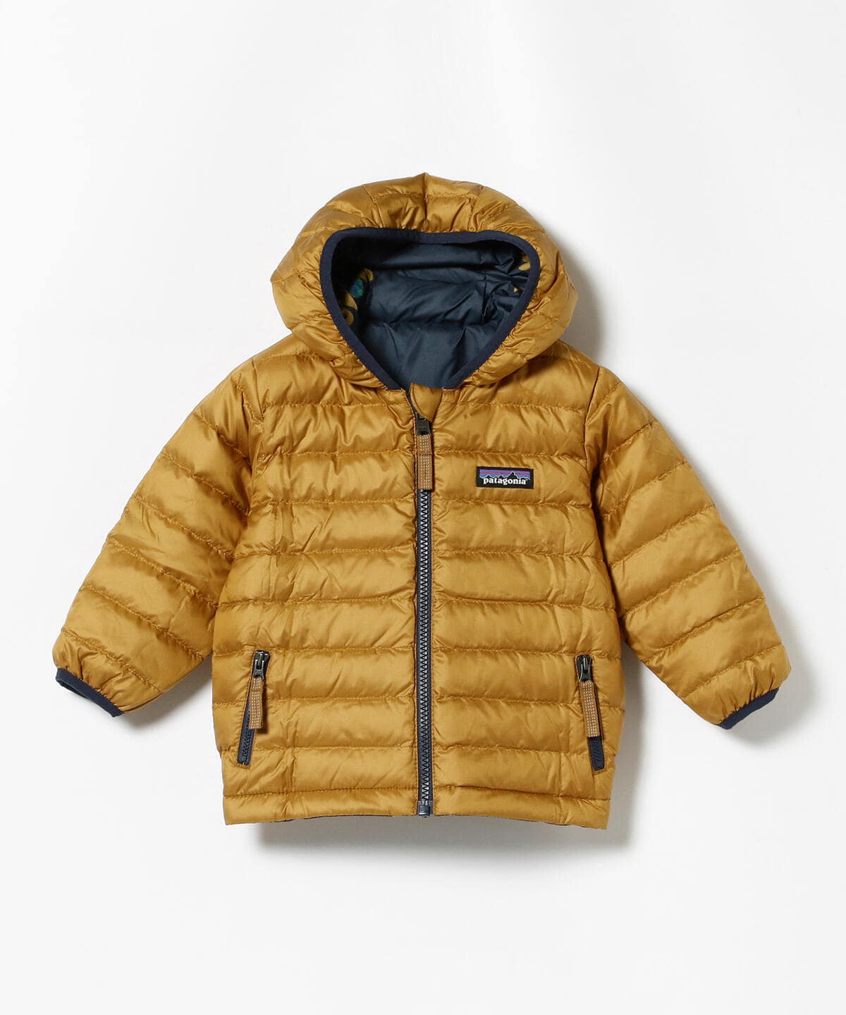 Patagonia ベビーリバーシブルダウンセーターフーディ ジャケット 4T