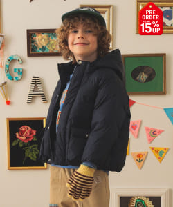 【+15%ポイントUP】フード ダウン ブルゾン 2025FW（110～140cm）