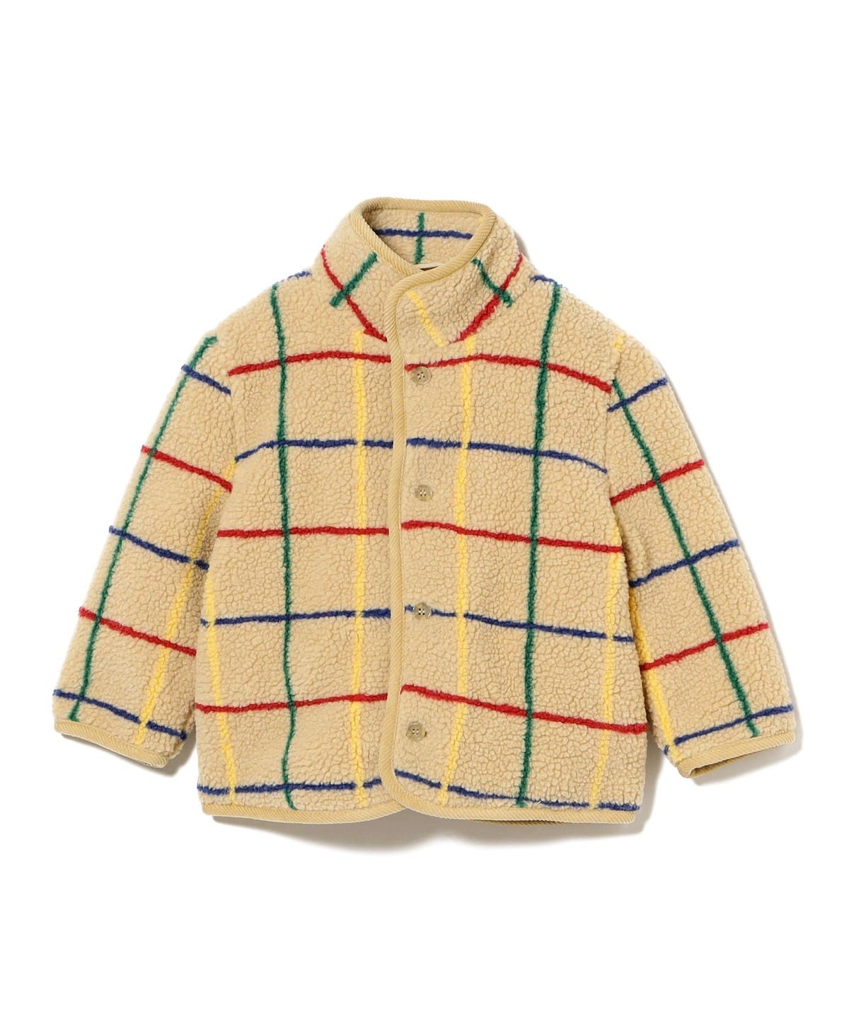BOBO CHOSES ボボショーズ / Stripe color シープスキン ジャケット 2025FW(12ヶ月 2才) ブルゾン OFFWHITE 2y BOBO CHOSES ボボショーズ / Stripe color シープスキン ジャケット 2025FW(12ヶ月 2才) ブルゾン OFFWHITE 2y