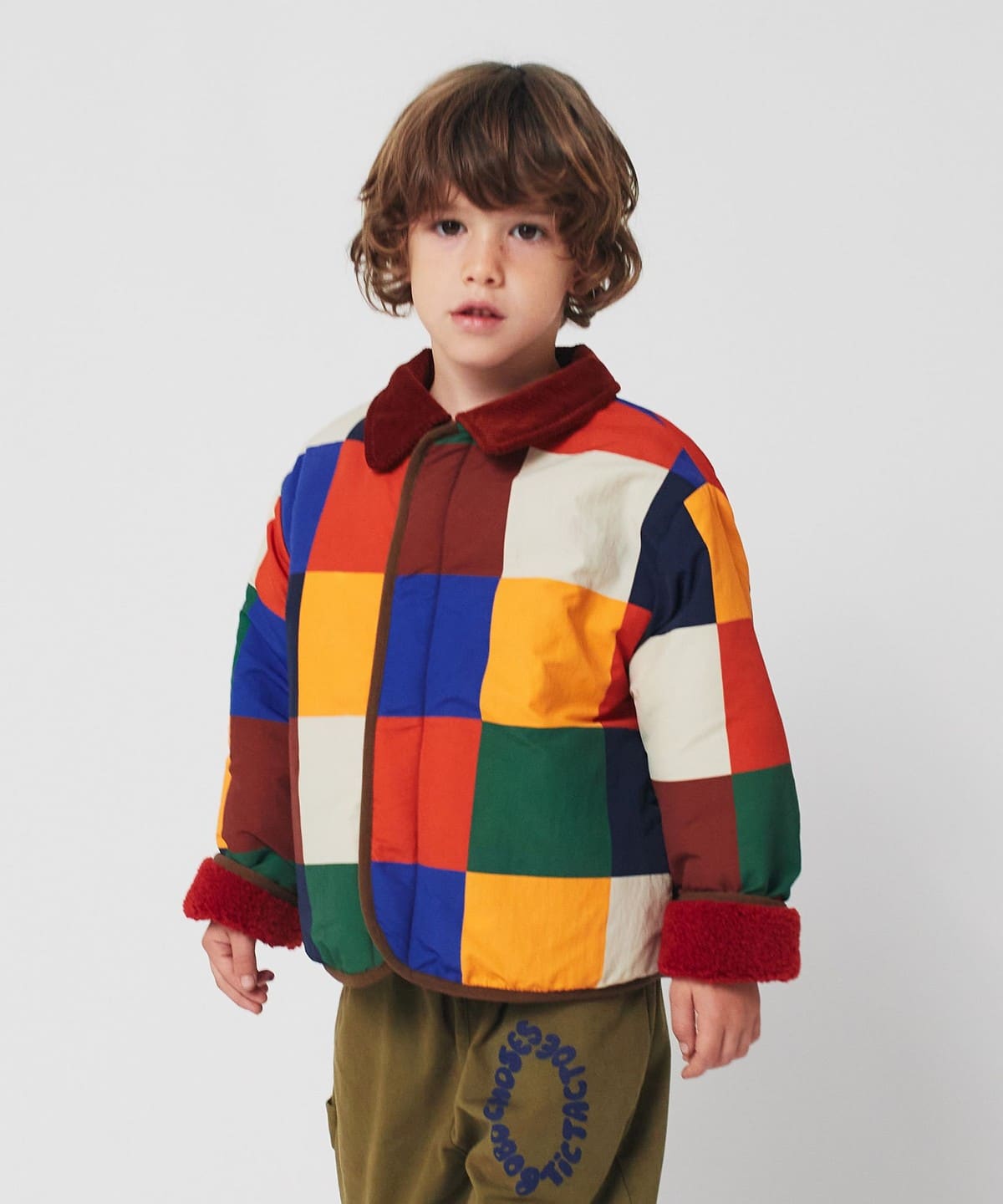 BOBO CHOSES ボボショーズ / キッズ リバーシブル ジャケット 2025FW(2 9才) ブルゾン Multicolor Tiles 4-5Y BOBO CHOSES ボボショーズ / キッズ リバーシブル ジャケット 2025FW(2 9才) ブルゾン Multicolor Tiles 4-5Y