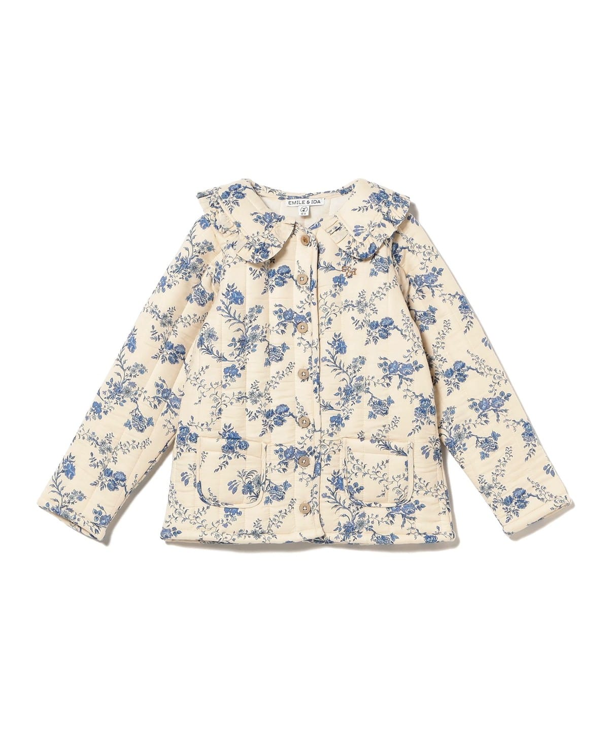 EMILE & IDA / VESTE キルティング ジャケット 2025FW（8 10才） ブルゾン ORCHID BLEU 8y