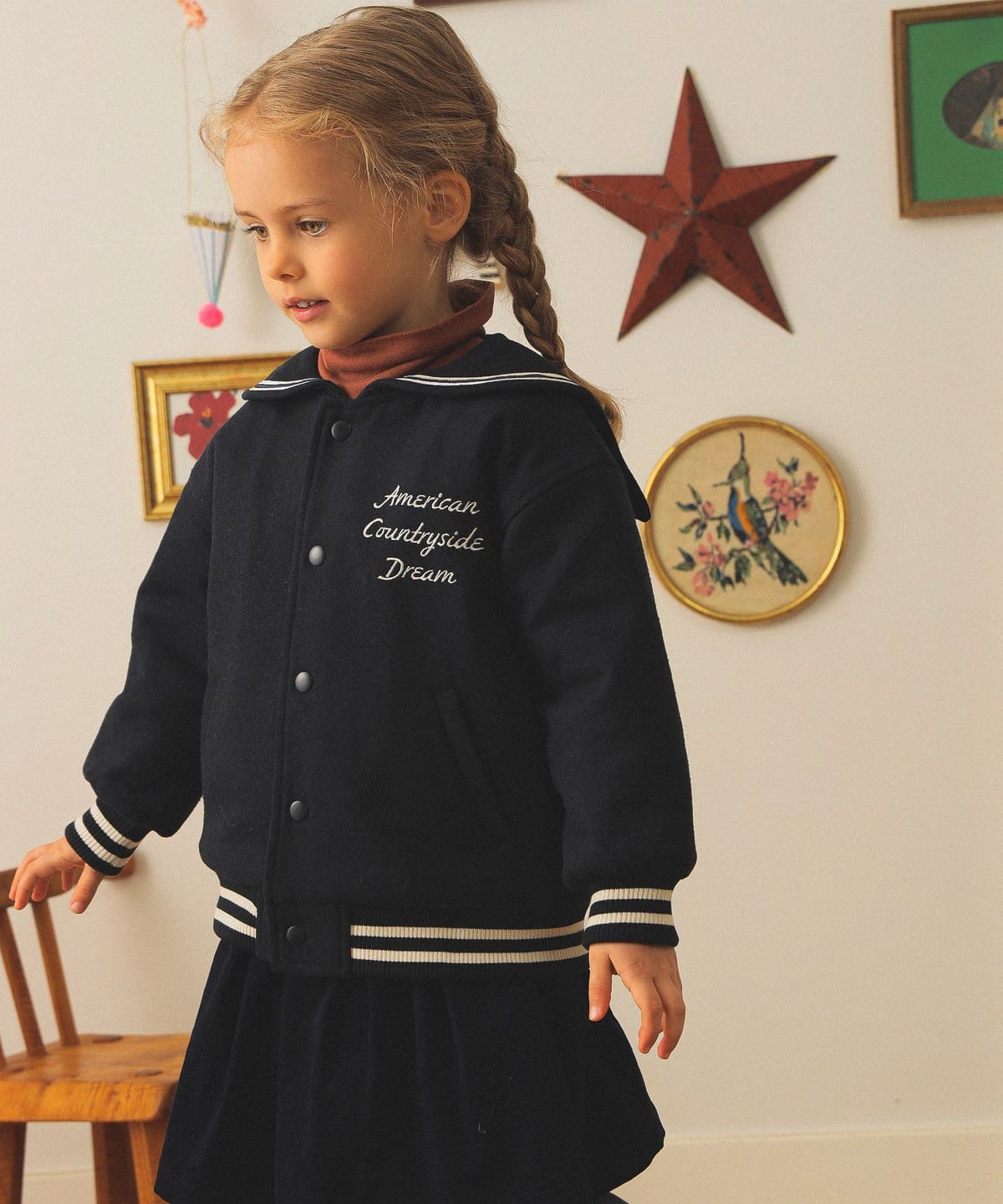 セーラーカラー ブルゾン 2025FW(90 140cm) ブルゾン NAVY 110 セーラーカラー ブルゾン 2025FW(90 140cm) ブルゾン NAVY 110