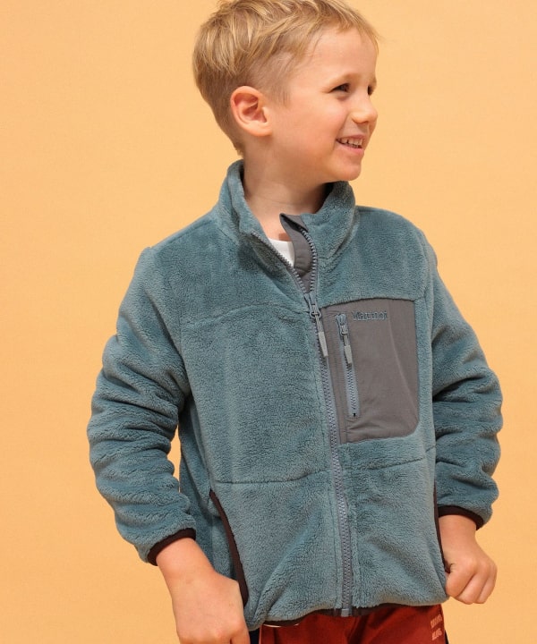 【+10%ポイントUP】【別注】Marmot / キッズ Balmy フリース ジャケット2026FW（110～150cm） Model：H118（cm）Size：110
