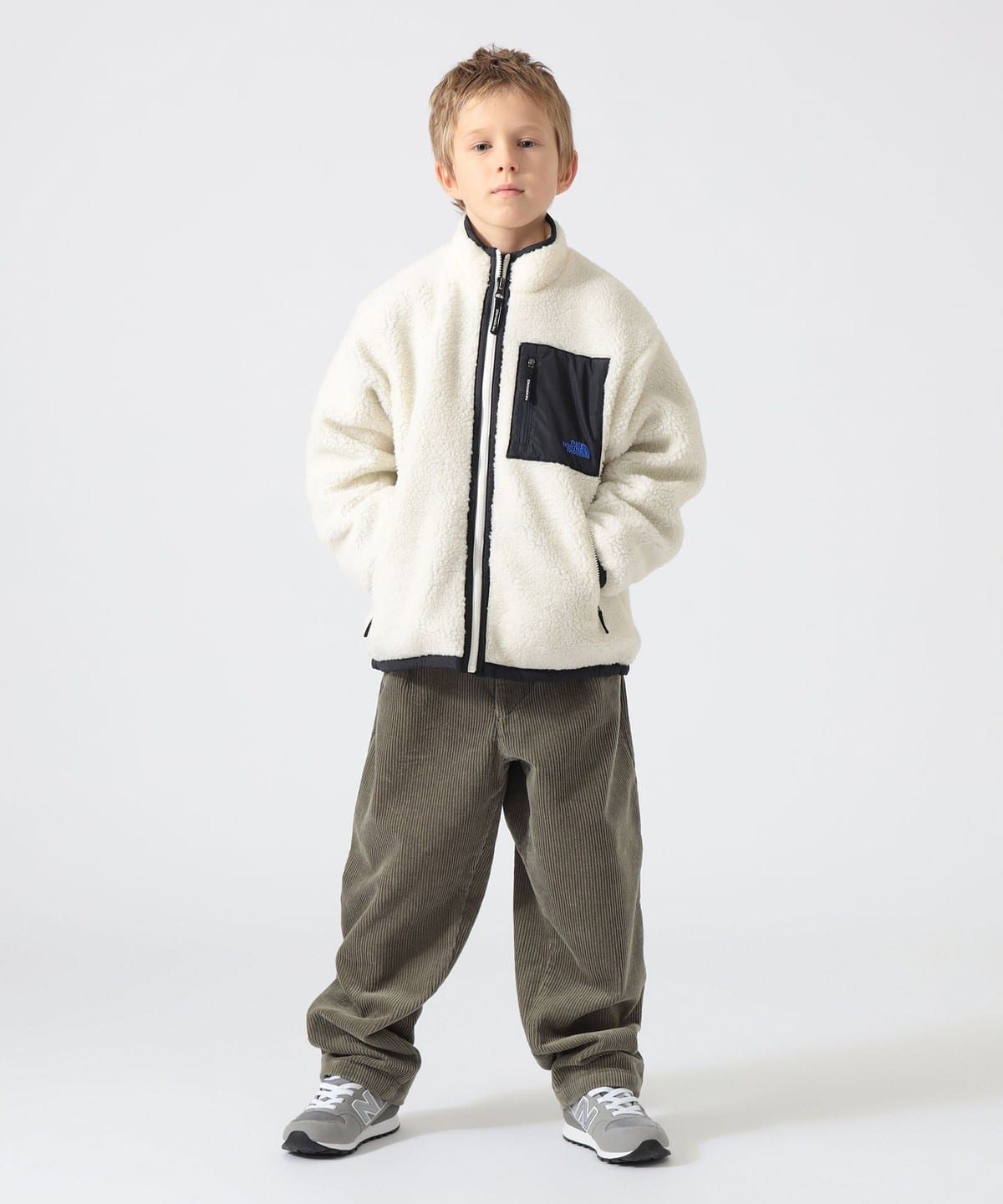 値下げ！新品！2025 B＆Iライオンズ フリースジャケット キッズ UK12歳 こども ビームス（こども ビームス）THE NORTH FACE / キッズ ボア