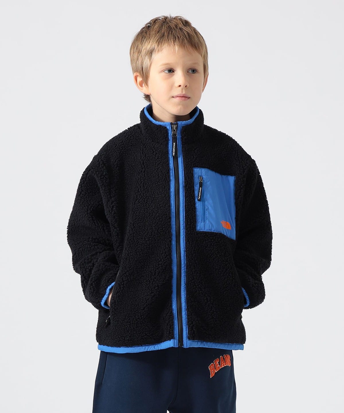 値下げ！新品！2025 B＆Iライオンズ フリースジャケット キッズ UK12歳 こども ビームス（こども ビームス）THE NORTH FACE / キッズ ボア