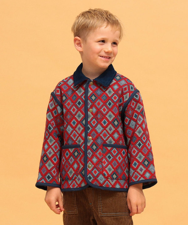 【+10%ポイントUP】ゴブラン ジャケット 2026FW（90～140cm） Model：H118（cm）Size：110