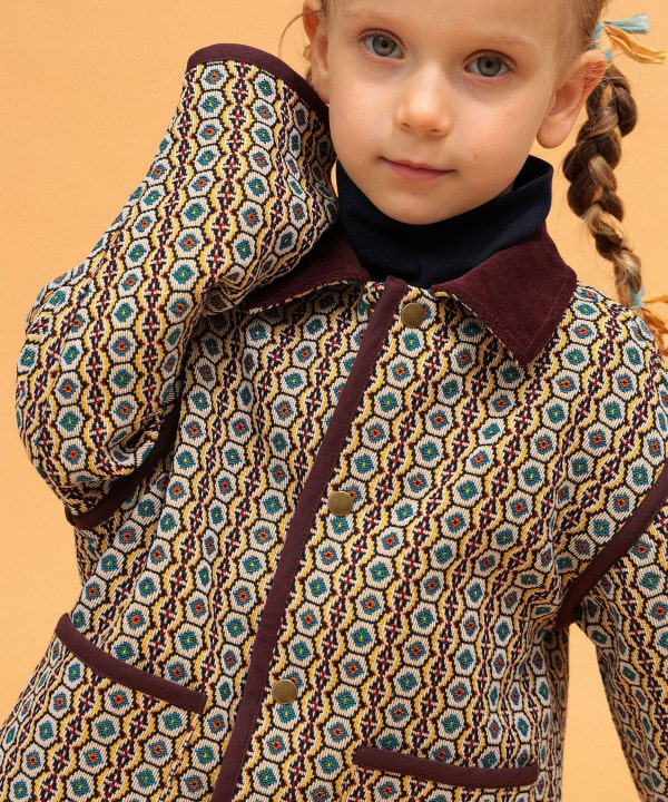 【+10%ポイントUP】ゴブラン ジャケット 2026FW（90～140cm） Model：H104（cm）Size：110
