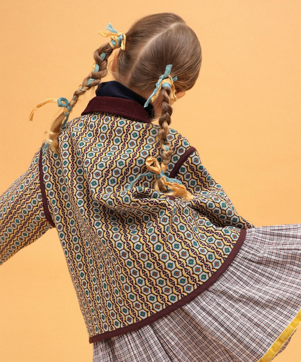 【+10%ポイントUP】ゴブラン ジャケット 2026FW（90～140cm） Model：H104（cm）Size：110