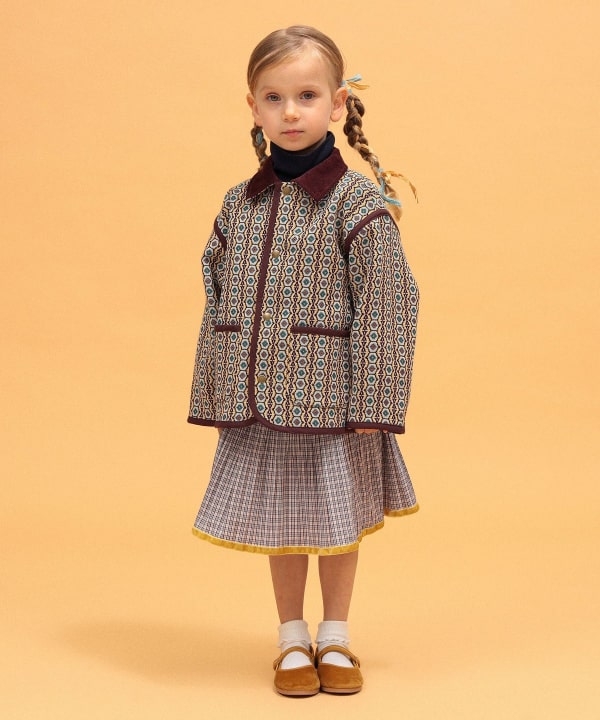 【+10%ポイントUP】ゴブラン ジャケット 2026FW（90～140cm） Model：H104（cm）Size：110