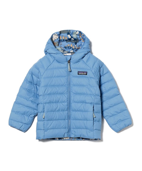 ベビー・リバーシブル・ダウン Patagonia 12-18M柄デザイン無地 - アウター