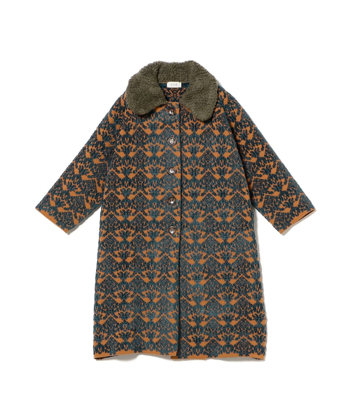 suess / ジャカード ニット コート 2025FW(3 6才) コート camel*navy M(4 6才) suess / ジャカード ニット コート 2025FW(3 6才) コート camel*navy M(4 6才)