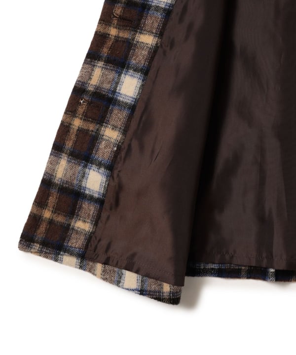 【+10%ポイントUP】チェック ステンカラー コート 2026FW（110～140cm）