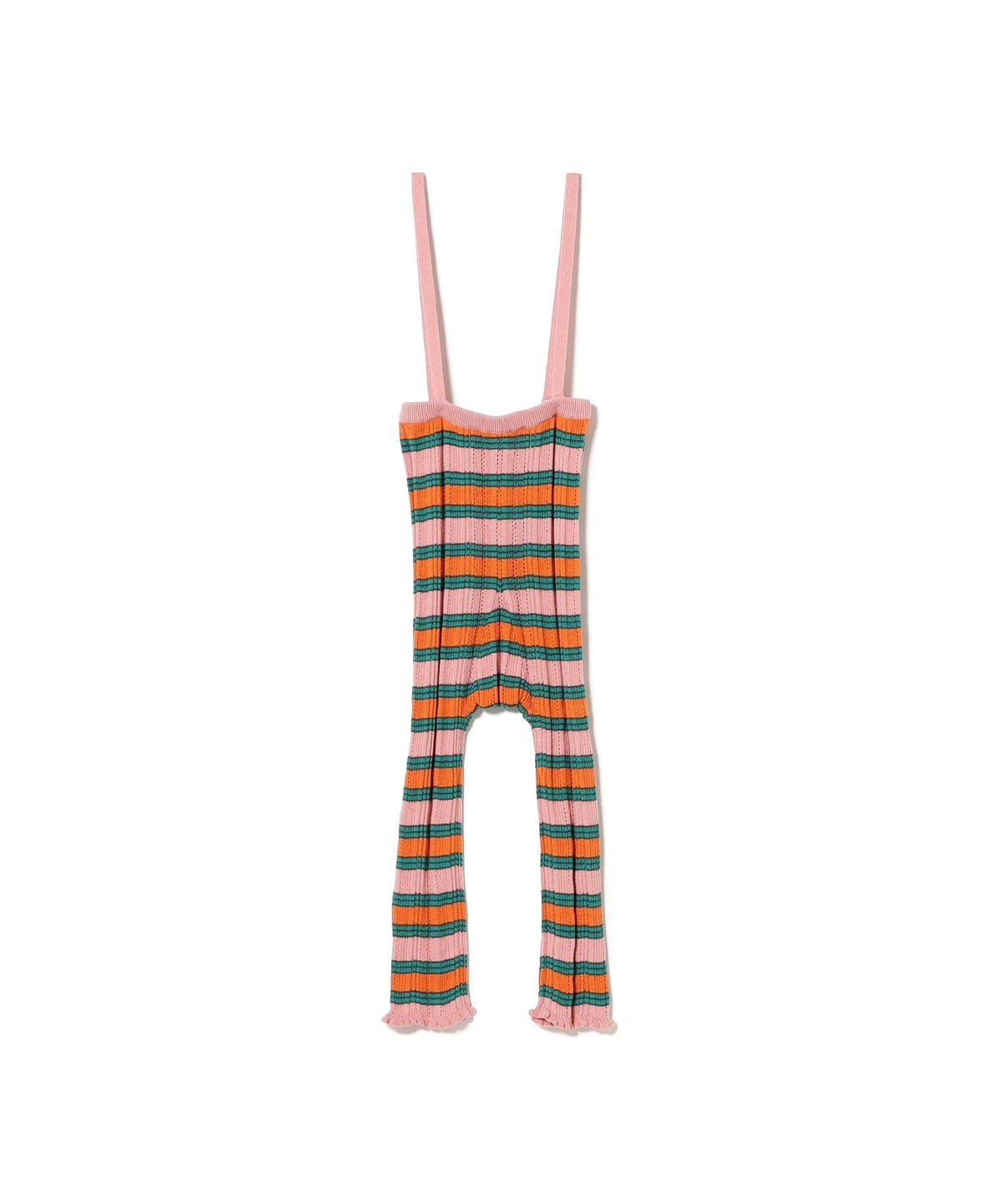 suess / マルチボーダー ニット ショート ユニタード(75 105cm) パンツ pink BD 105-120 suess / マルチボーダー ニット ショート ユニタード(75 105cm) パンツ pink BD 105-120