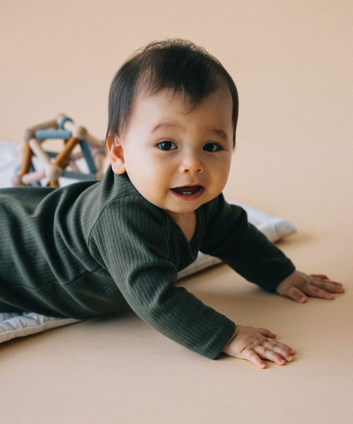 こども ビームス（こども ビームス）ベビー リブ カバーオール 2025FW