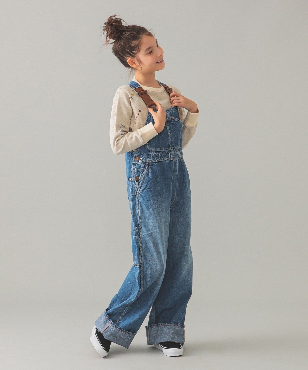 数回着美品 BEAMS＋ デニム セパレート オーバーオール size XL こども ビームス（こども ビームス）【別注】MARET / デニム