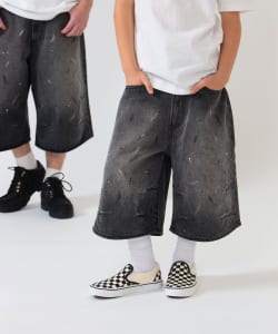 BEAMS × こども ビームス / クォーターレングス ペインター ワイド デニムパンツ 2026（110～160cm）
