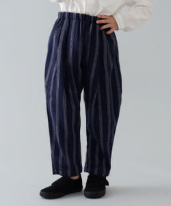 ▲【受注生産商品】Au Clair De La Lune / ストライプ タックパンツ（100～110cm）