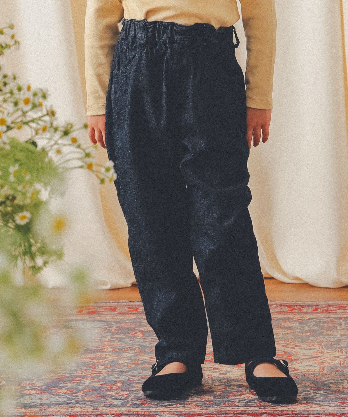 【別注】FABRIQ REPORT ファブリックレポート / テーパード デニム(90 135cm) パンツ INDIGO S(110-120) 【別注】FABRIQ REPORT ファブリックレポート / テーパード デニム(90 135cm) パンツ INDIGO S(110-120)