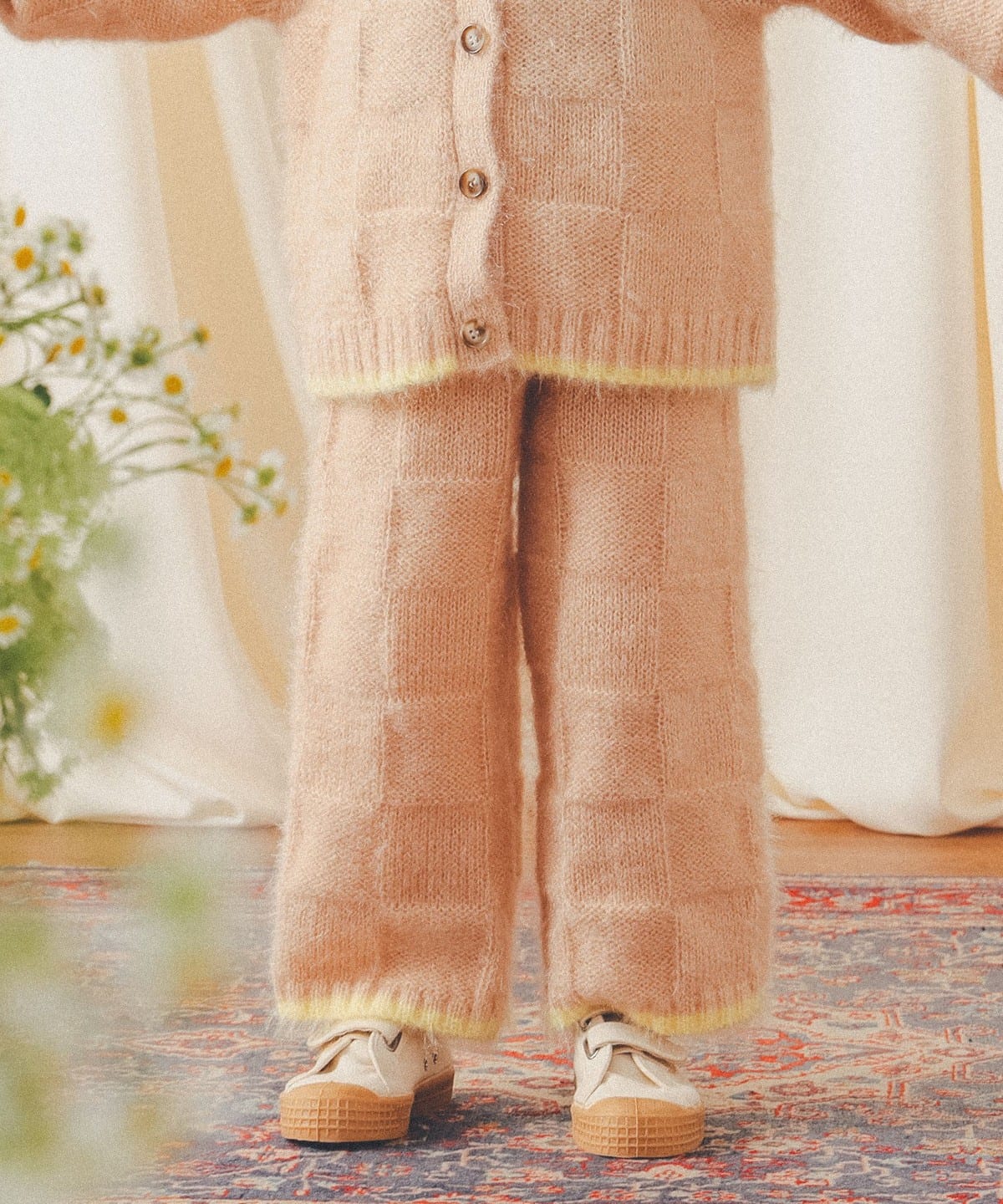 【別注】LOGAN Knitting Mills / モヘア パンツ(90 140cm) パンツ BEIGE L(130-140) 【別注】LOGAN Knitting Mills / モヘア パンツ(90 140cm) パンツ BEIGE L(130-140)