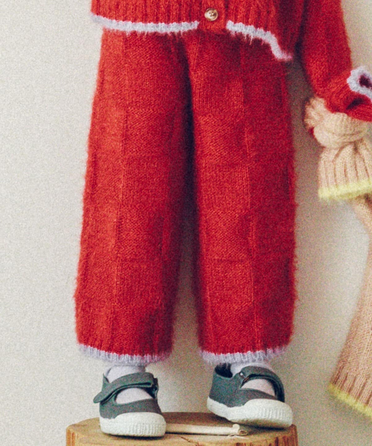【別注】LOGAN Knitting Mills / モヘア パンツ(90 140cm) パンツ ORANGE S (90-100) 【別注】LOGAN Knitting Mills / モヘア パンツ(90 140cm) パンツ ORANGE S (90-100)