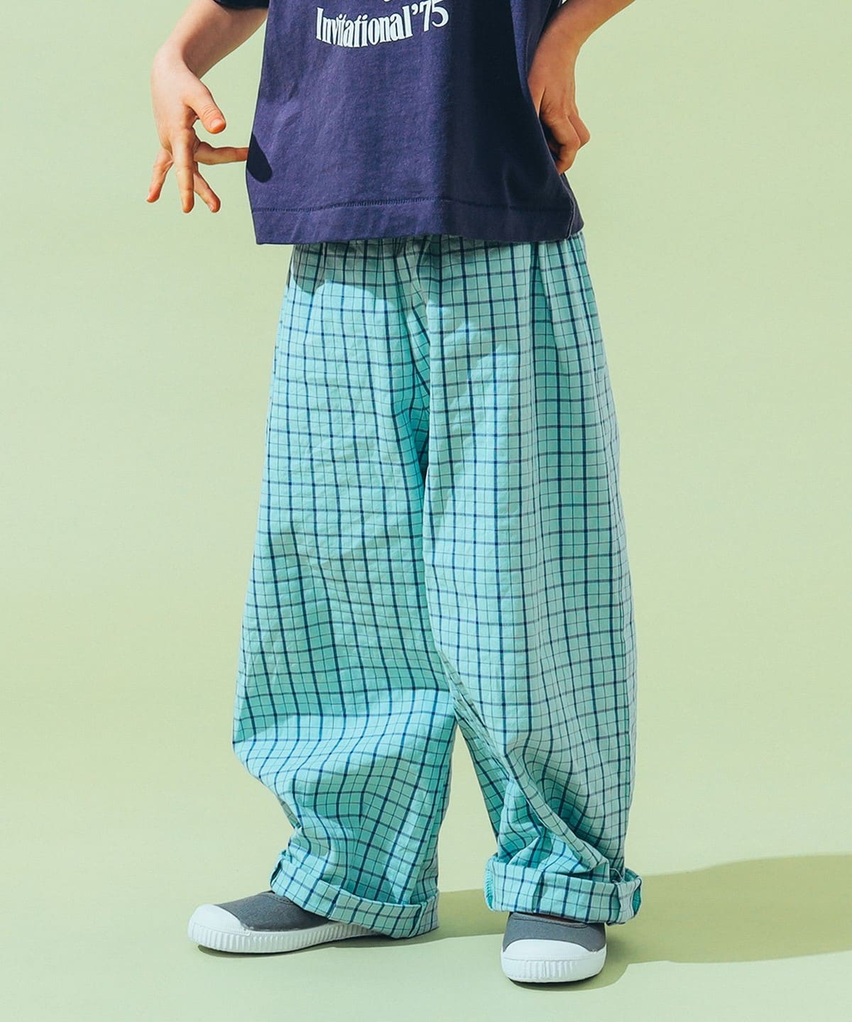 TOM & BOY / チェック パンツ 2025SS(4 10才) パンツ 109 GREEN 6y TOM & BOY / チェック パンツ 2025SS(4 10才) パンツ 109 GREEN 6y