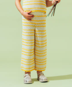 【別注】LOGAN Knitting Mills / かぎ針 ボーダー ニット パンツ 2025（100～150cm）