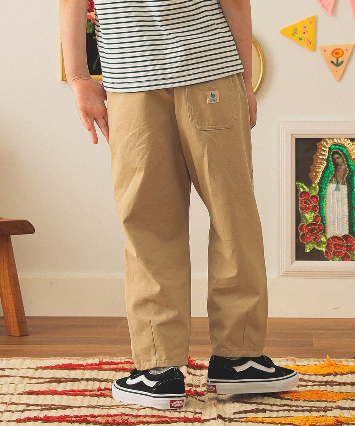 Kodomo BEAMS (Kodomo BEAMS) Patchwork Twill Pants (90-140cm
