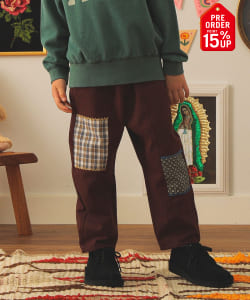 【+15%ポイントUP】パッチワーク ツイル パンツ 2025FW（90～140cm）