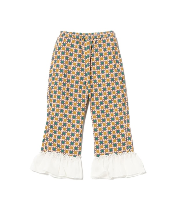 タイル柄 裾 フリル パンツ 2026FW（90～140cm）