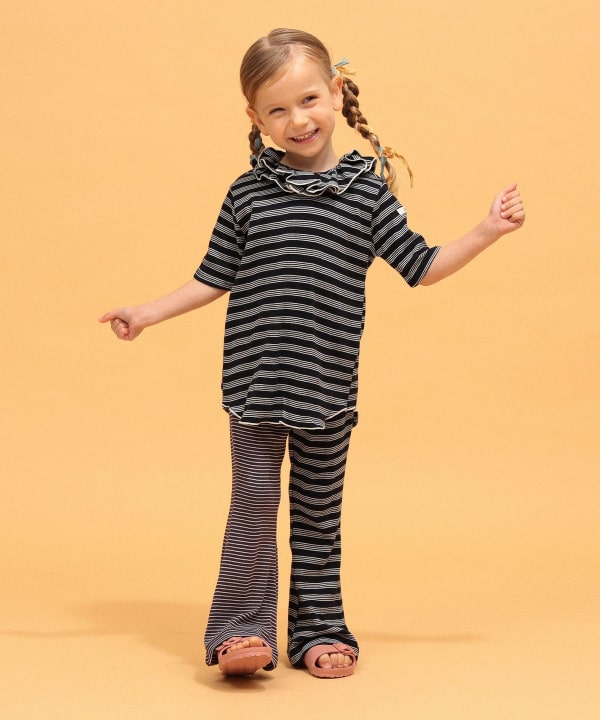 Robert P. Miller × Uhr / ミックス フレア パンツ 2026SS（3～6才） Model：H104（cm）Size：5-6Y