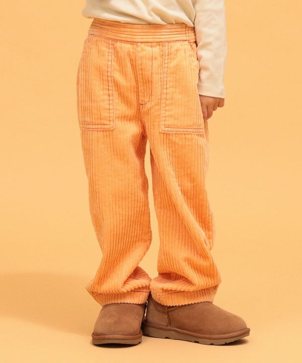 【+10%ポイントUP】【別注】LOGAN Knitting Mills / コーデュロイ パンツ 2026FW（100～150cm） Model：H104（cm）Size：S(100-110cm)