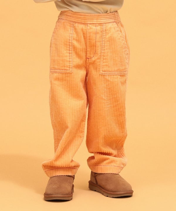 【+10%ポイントUP】【別注】LOGAN Knitting Mills / コーデュロイ パンツ 2026FW（100～150cm） Model：H104（cm）Size：S(100-110cm)