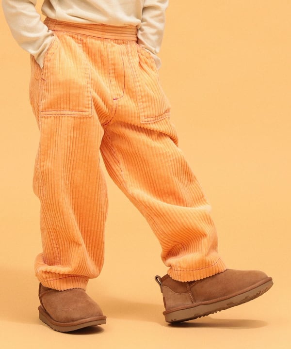 【+10%ポイントUP】【別注】LOGAN Knitting Mills / コーデュロイ パンツ 2026FW（100～150cm） Model：H104（cm）Size：S(100-110cm)