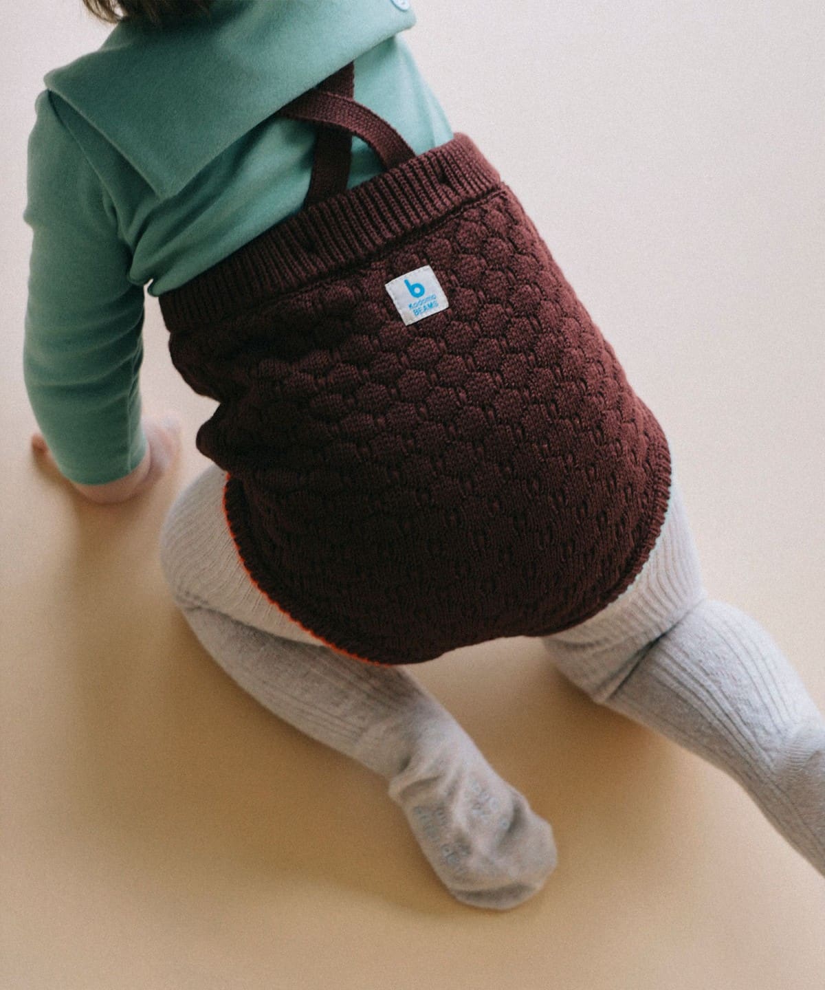 ベビー ニット サスペンダー付 ブルマ 2025FW（70 80cm） パンツ BROWN 70