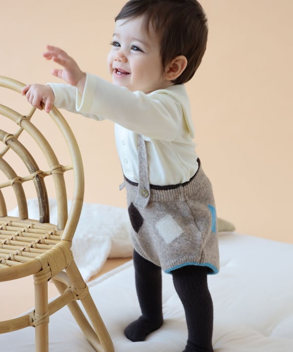 ベビー ダイヤ柄 サス付 ブルマ 2026FW（70～80cm）