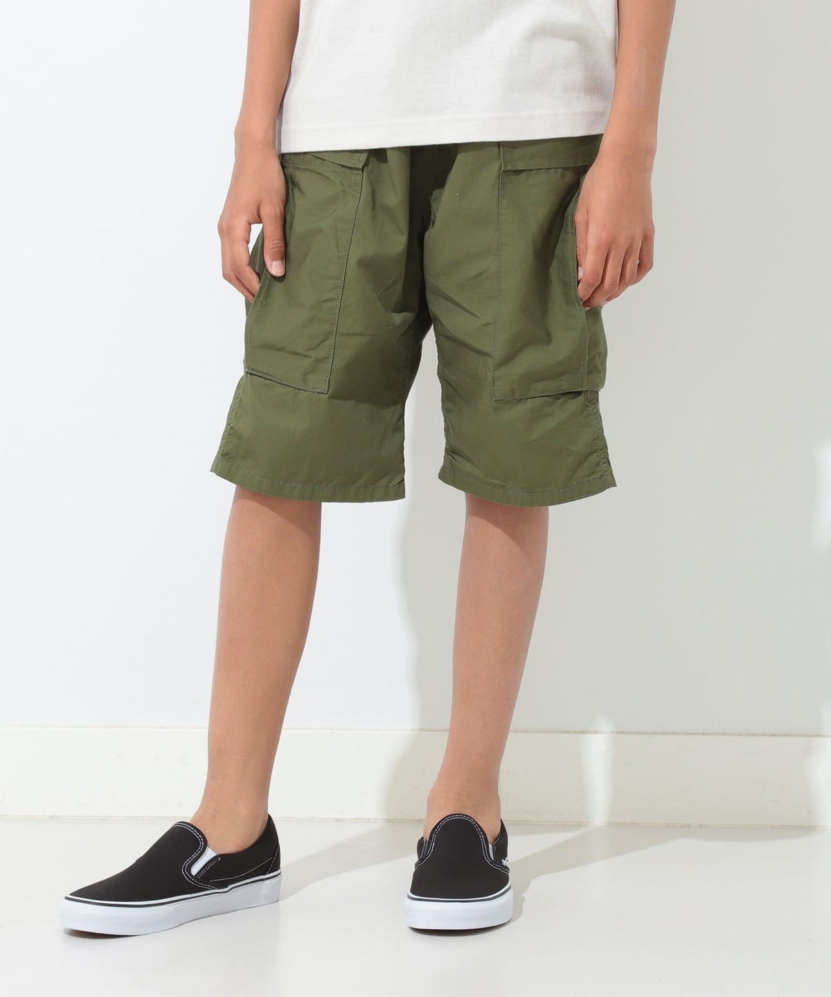 【7/3再値下げ】FABRIQ REPORT ファブリックレポート / 別注 カーゴショーツ (ユニセックス 140 160cm) パンツ OLIVE 160 【7/3再値下げ】FABRIQ REPORT ファブリックレポート / 別注 カーゴショーツ (ユニセックス 140 160cm) パンツ OLIVE 160