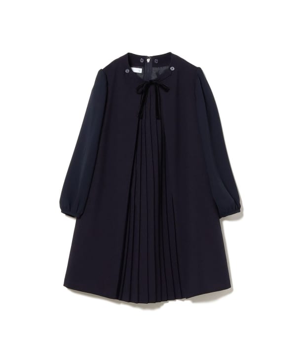 こどもビームス　ワンピース　セレモニー　ネイビー120cm 卒園・卒業・入学】2025年 ビームス キッズ フォーマル