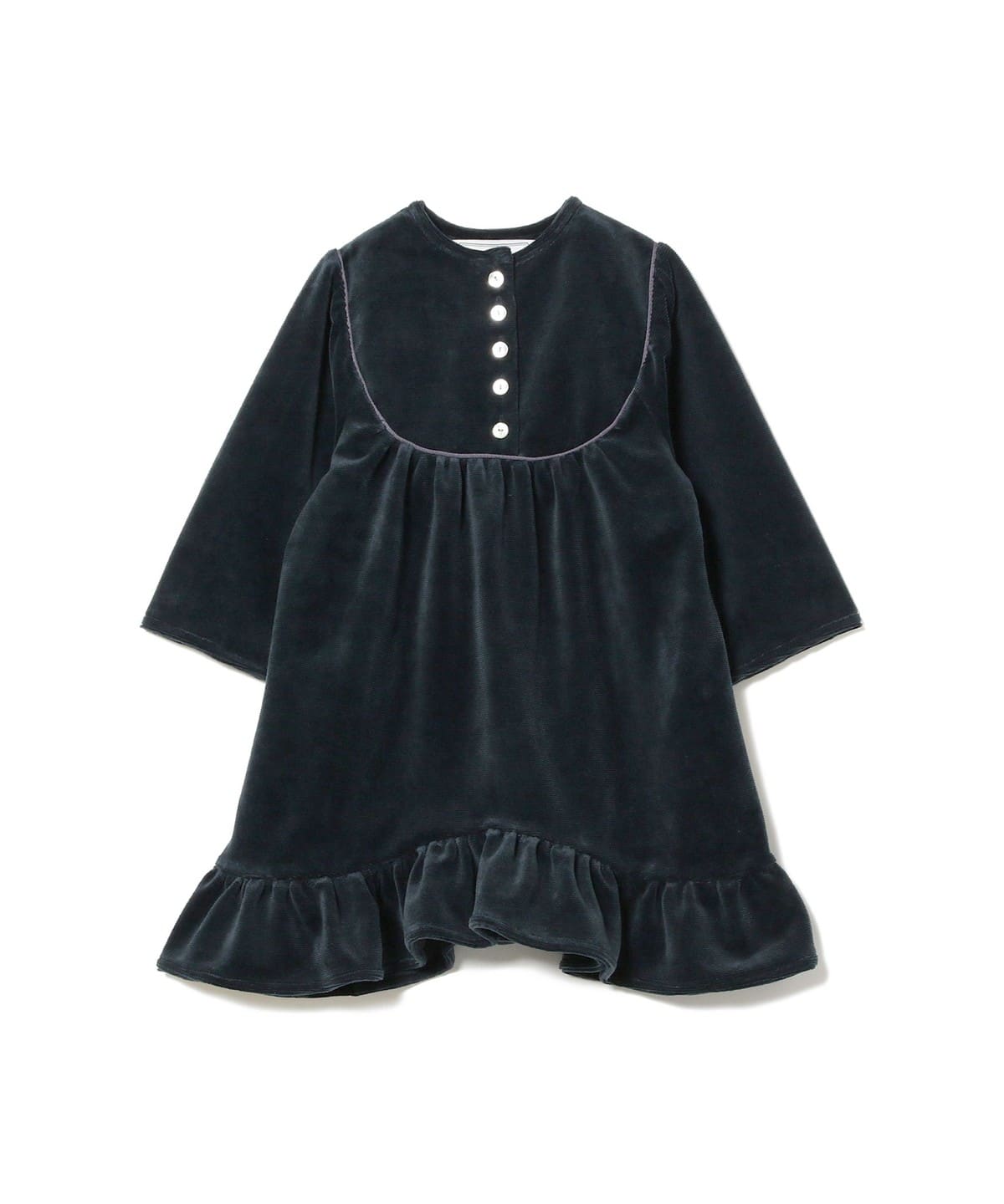 Au Clair De La Lune オークレールデュラリュンヌ / 起毛 ワンピース(100 110cm) ワンピース 起毛 NAVY 110 Au Clair De La Lune オークレールデュラリュンヌ / 起毛 ワンピース(100 110cm) ワンピース 起毛 NAVY 110